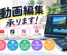 YouTube・TikTokの動画編集承ります イメージ1
