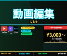 YouTube動画編集を丸ごとお任せしますます テロップ・カット・BGM全込み！初心者歓迎