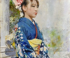 人物やペットなどの肖像画を写実的に描き上げます 貴方の大切な写真を油彩画で残しませんか