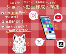 SNSやVlogの動画を丁寧に編集します イメージ1
