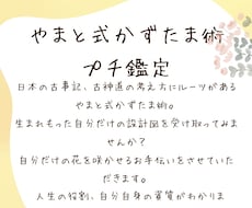 人生の役割、自分自身の資質がわかります イメージ1