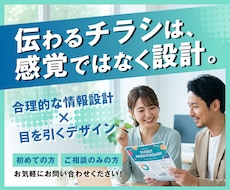 伝わるチラシをプロがデザインします イメージ1