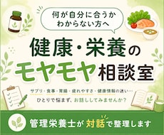 管理栄養士が健康の不安をお聞きします イメージ1