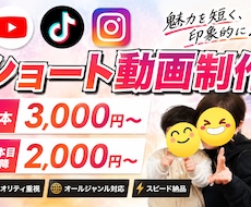 まとめて購入がお得！ショート動画制作承ります あなたのイメージを再現！テンポよく仕上げます