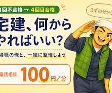 宅建に3回落ちた現場職が勉強を立て直します 情報過多で止まった勉強を電話で一緒に整理します