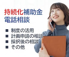 小規模事業者持続化補助金、電話で相談頂けます 補助金サポート歴10年、毎回10～20社程度のお客様が採択
