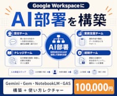 Google WorkspaceにAI部署作ります イメージ1