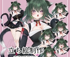 立ち絵、表情7種付きTRPG・アイコン・観賞用ます イメージ1