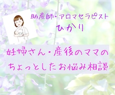 妊婦さん、出産後のママの悩み相談お受けします イメージ1