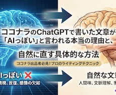 AIが書いた文章を人が書いた文章に自然修正します イメージ1
