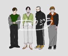 1枚絵　シンプルで落ち着いたイラストを描きます イメージ1