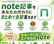 note記事をあなたの代わりにまとめて全部書きます イメージ1