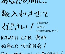 あなたの曲に歌いれます イメージ1
