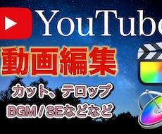 YouTube動画の編集代行をいたします イメージ1