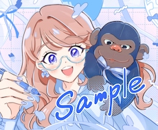 お洒落なイラスト、モーションアニメ描きます 無料修正3回で安心⊿配信や挿絵や似顔絵等にも