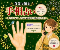今のあなたを手相で読み解きます 手相には今のあなたが表れます。気になっている事ありませんか。