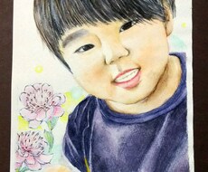 リアルテイストな手描きの似顔絵制作いたします 大切な人を、大切な瞬間を　世界で一枚のイラストに