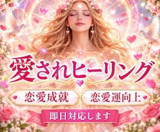 愛されヒーリング｜恋愛モテ波動・魅力アップします 引き寄せ・縁結び・恋愛成就｜白魔術で愛され体質へ