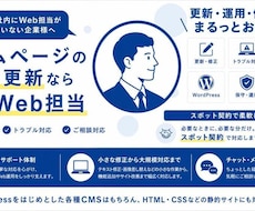 ホームページの修正・更新を素早く対応します イメージ1