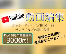 あなたの希望通りに編集致します イメージ1