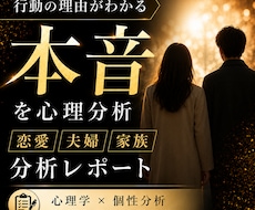 あの人の本音を心理分析します イメージ1