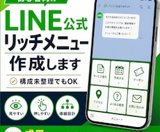 初心者向けLINE公式リッチメニュー画像作成します メニュー構成が未整理でもOK、押しやすい導線画像に
