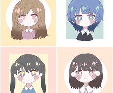 アイコンに使える可愛いデフォルメイラストを描きます イメージ1