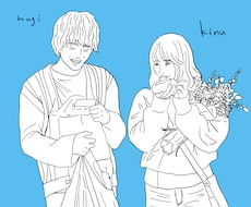お気に入りのお写真から線画イラスト作ります イメージ1