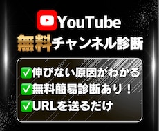 初回無料|YouTube伸びない原因を診断します イメージ1