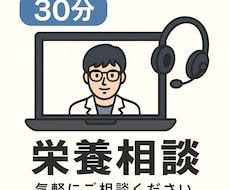 管理栄養士が30分オンライン栄養相談を行います イメージ1