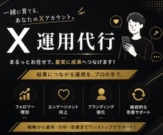 しっかり1ヶ月プラン！Xの運用代行いたします X運用代行。責任をもって1対1で対応いたします。