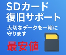 SDカード/データ復旧★復旧不可なら全額返金します データ復旧/大切な思い出に会えるようにサポートします⚪︎
