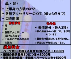 スマホ配信対応のバストアップモデルの制作を承ります イメージ1