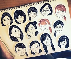 可愛いキャラクターのような似顔絵描きます イメージ1