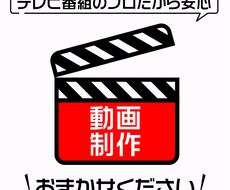 テレビ番組のプロが動画制作します イメージ1