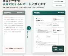 1分25円〜！美容室の録音をレポートに整えます イメージ1