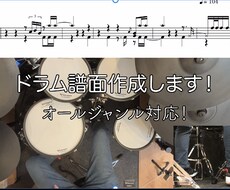 ドラム譜の作成をします イメージ1