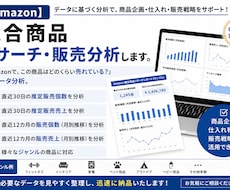 Amazon｜競合商品リサーチ・販売分析します 「アマゾンで、この商品はどのくらい売れている？」をデータ分析