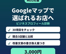 Googleマップの店舗情報を診断・改善します イメージ1