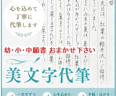手紙ハガキ/願書/履歴書の代筆・文章作成いたします ✍️✍️✍️文章をすぐにご提案 ◆ 女性の美しい手書きで代筆