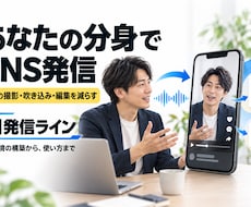 あなたの分身でSNS発信するAI環境を構築します イメージ1