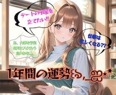 依頼の月から!!一年の総合運を占います ホロスコープで診断、フルデッキで対応。