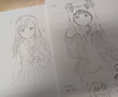キャラクターデザインを一緒に考えて描きます デザインを1から作り自分だけのキャラクターを作りましょう！