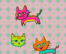 ゆるかわでレトロポップ風なイラストを描きます イメージ1