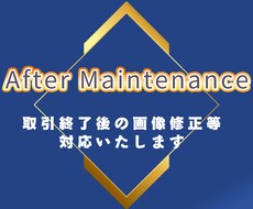 納品・取引終了後の修正等対応いたします イメージ1