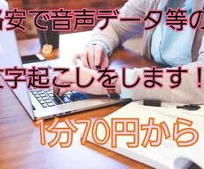 音声データ等の文字起こしをします イメージ1