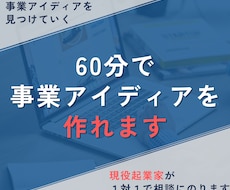 あなたの強みから事業アイディアを一緒に考えます 自分の中にある「ビジネスのタネ」を言語化しよう。