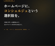 月額1万円〜フルオーダーHP/LPを作成します 元ホテルマンが直接対応・LINEで修正し放題・サブスク型