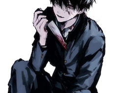 現在早期納品◎モノクロ、カラー絵描きます 影のある雰囲気、男性キャラが得意です