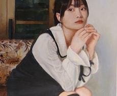 油絵 ペット 人物肖像画 絵画制作いたします イメージ1